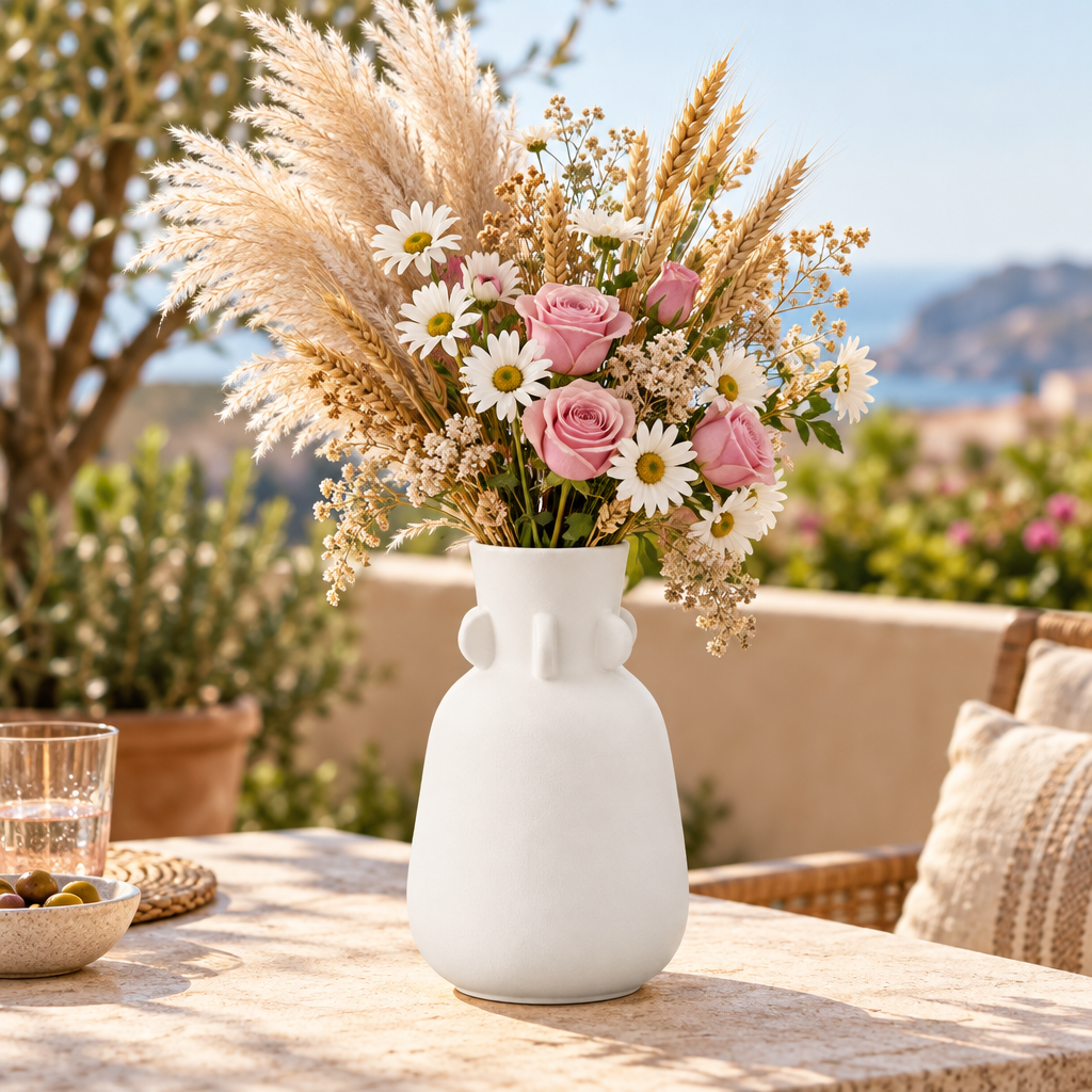 Karmi Trumpet Mouth Design Ceramic Vase