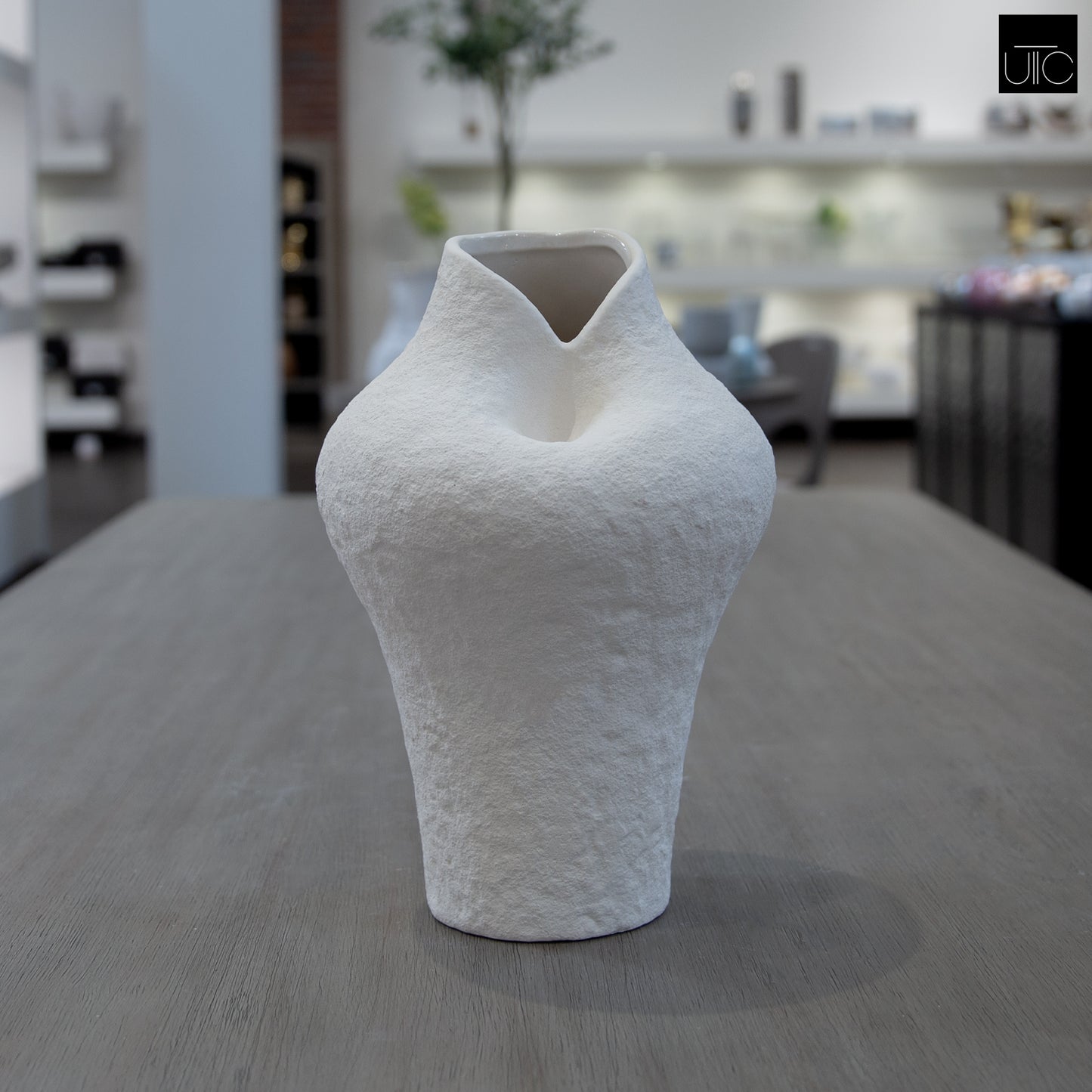Kelby Handcrafted Sculptural Vest-Shape Vase