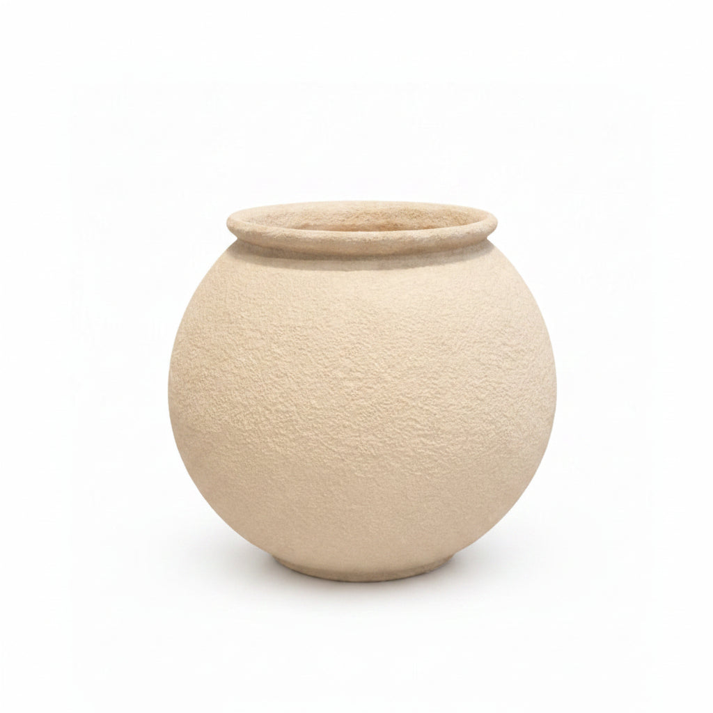 Molly Rolled-Rim Ceramic Vase