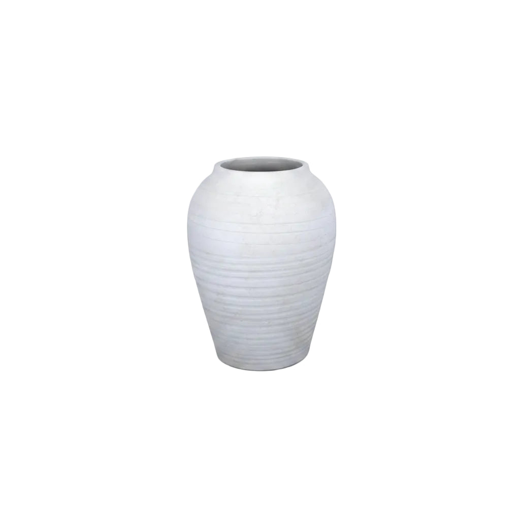 Lilah Ribbed Terracotta Vase