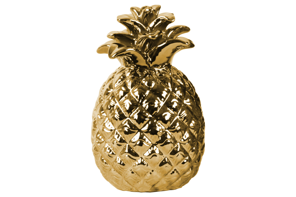 Zille Gold Ceramic Pineapple Figurine