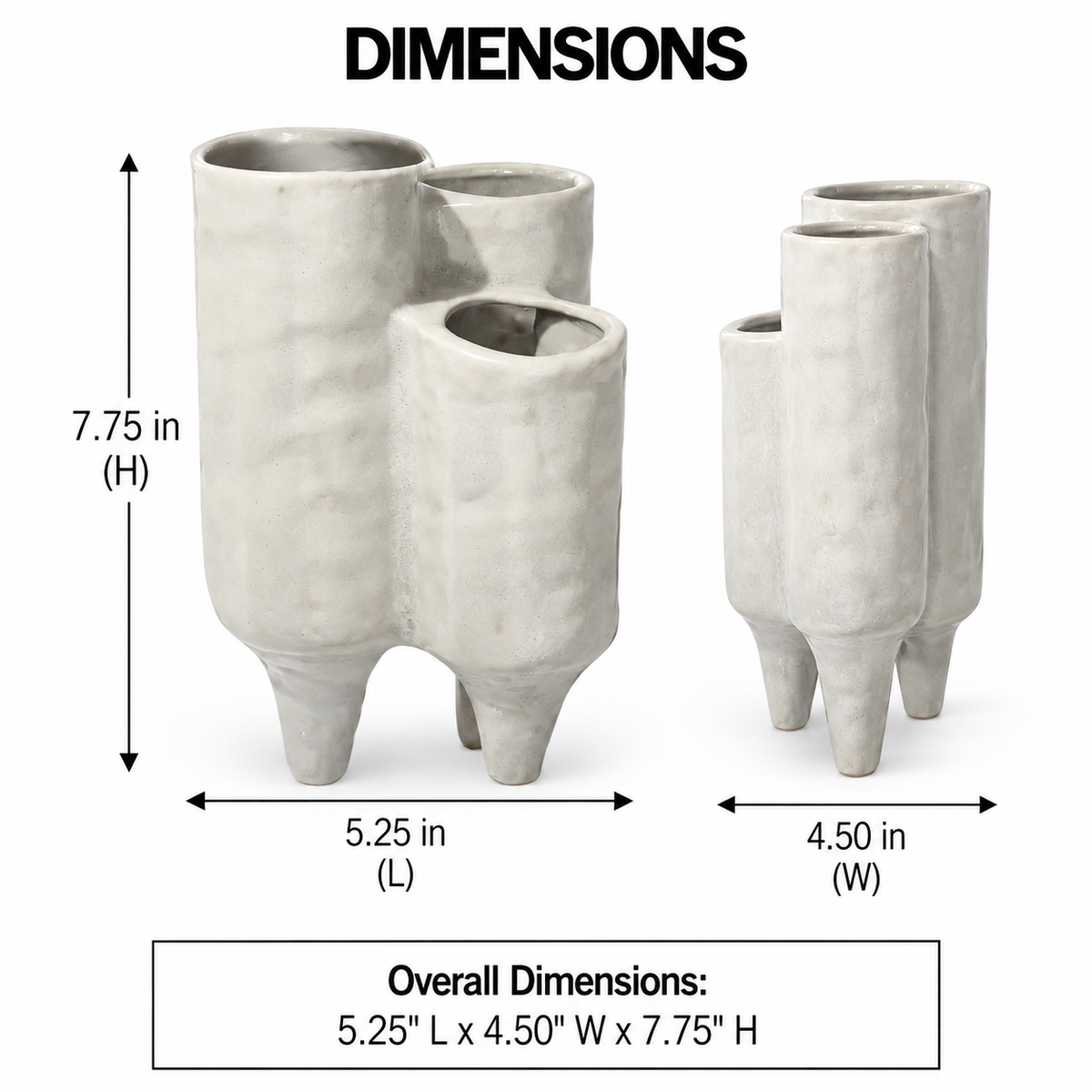 Aureva Cluster Ceramic Vase