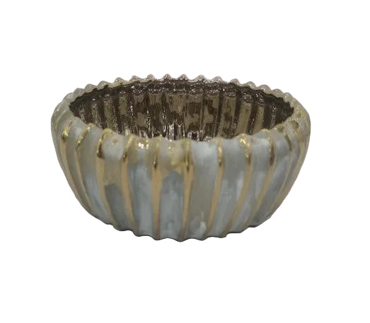 Shams Ribbed Ceramic Bowl
