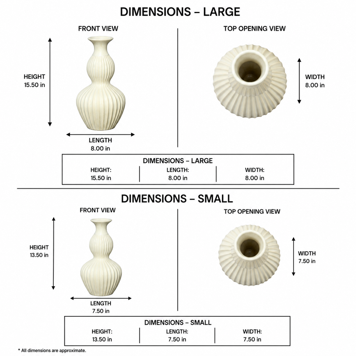 Shia Double Gourd Ceramic Vase