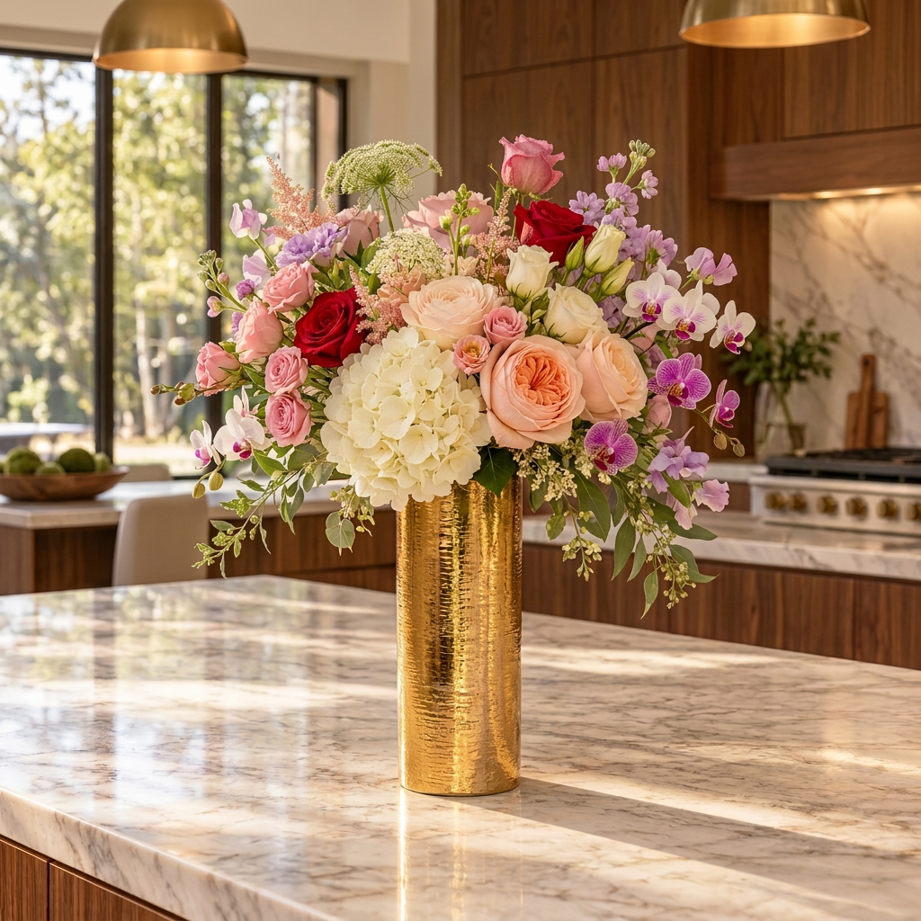 Greer Brushed Ceramic Round Vase