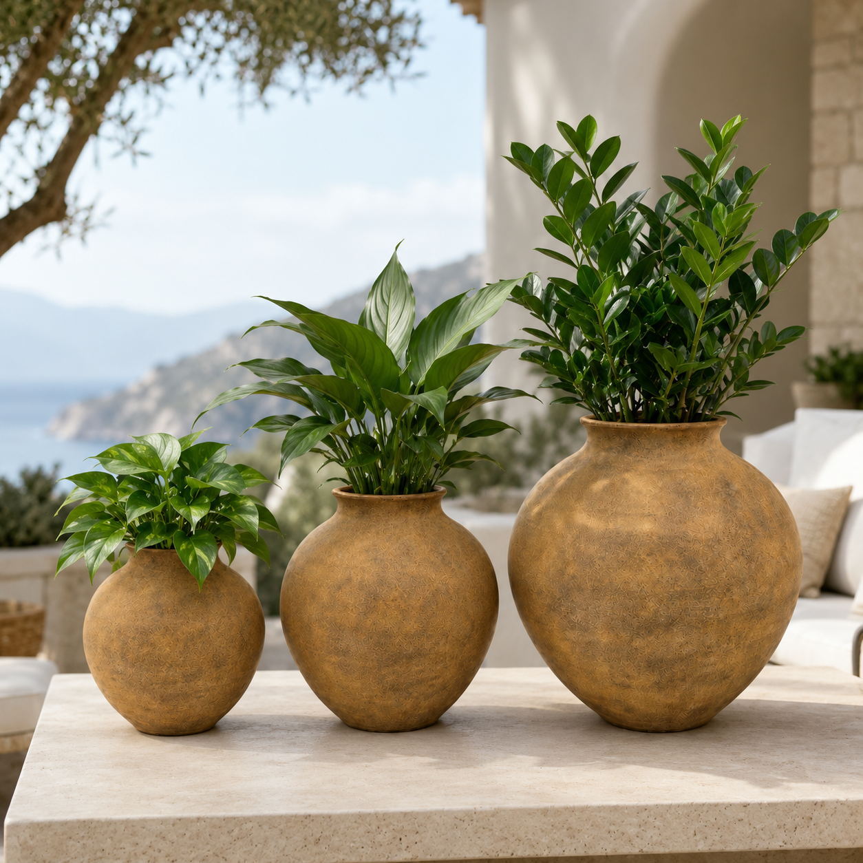 Wisteria Artisan Terracotta Vase - Small