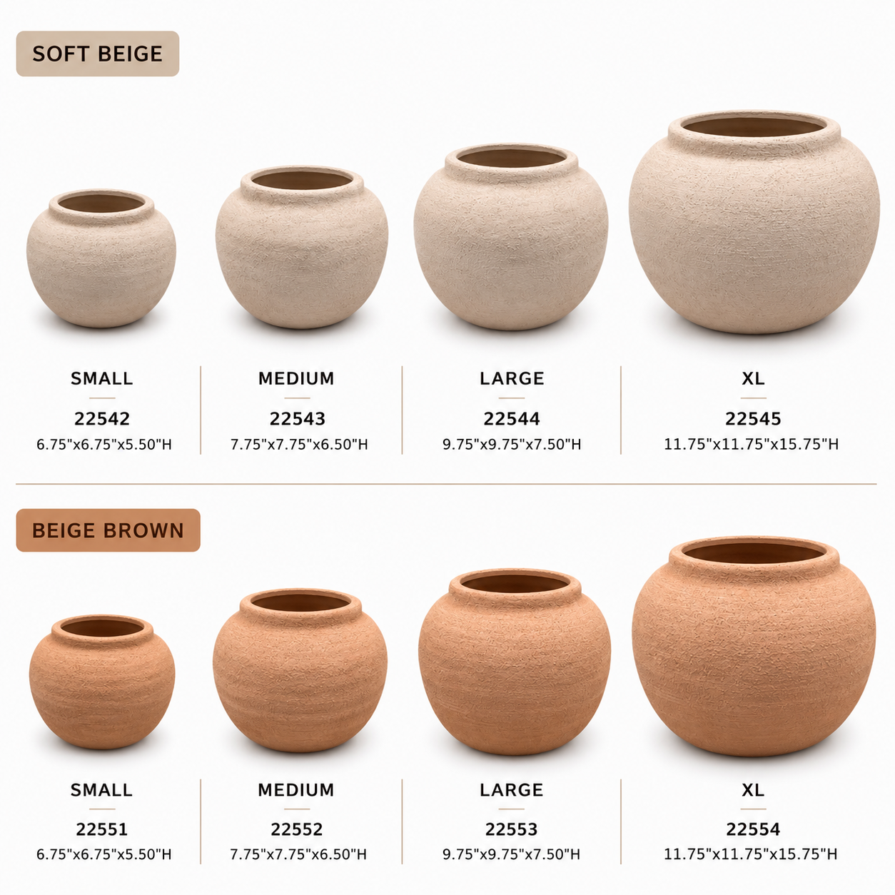 Celle Bulbous Round Ceramic Vase