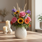 Zoya Matte Black Ceramic Vase