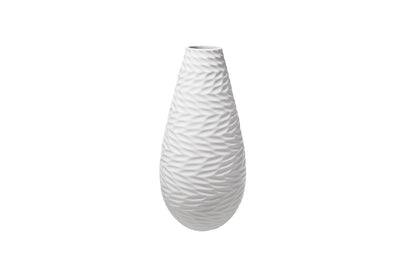 Ceramic Round Bellied Vase Matte Finish-12.00"H