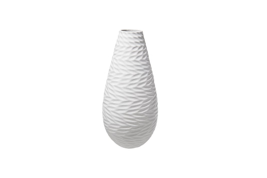 Ceramic Round Bellied Vase Matte Finish-12.00"H