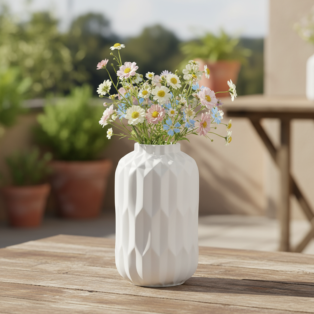 Quinna Ceramic Quartz Vase