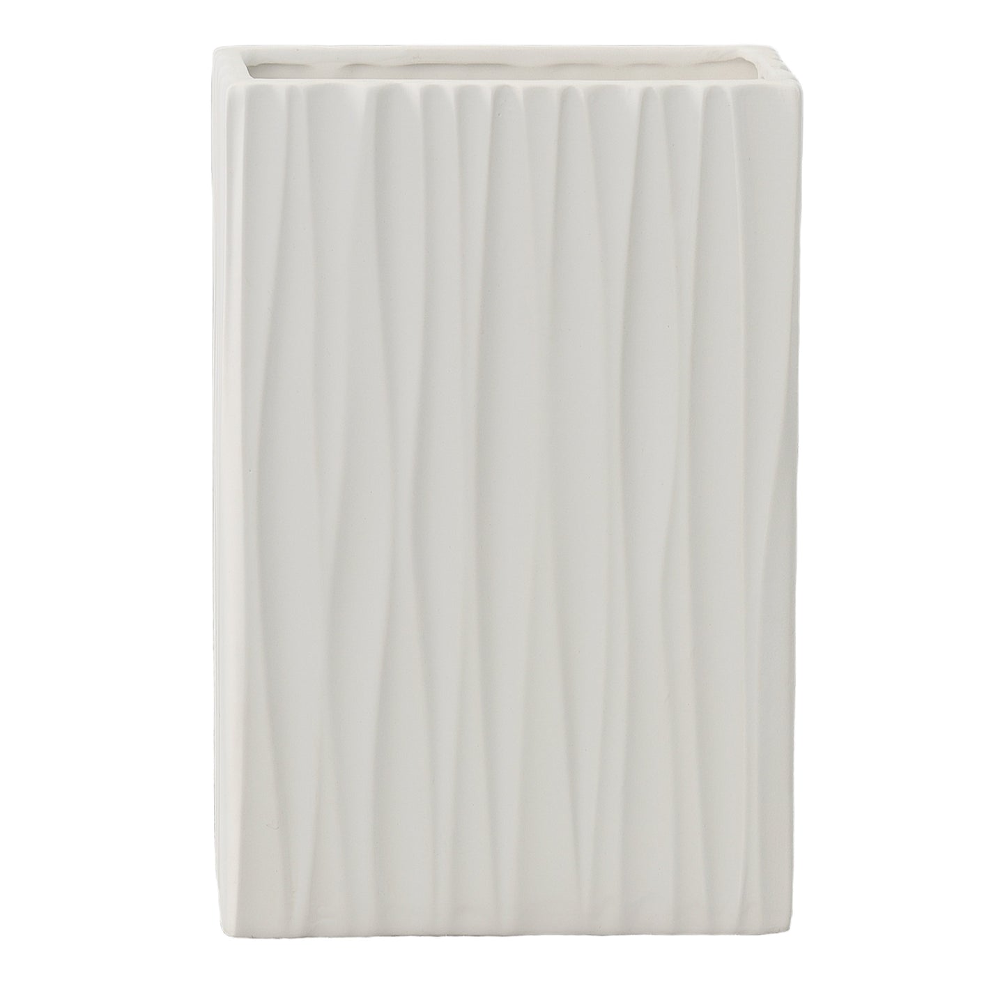 Quarin Embossed Wavy Ceramic Vase