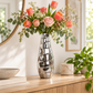 Sylvar Spiral Chrome Ceramic Vase