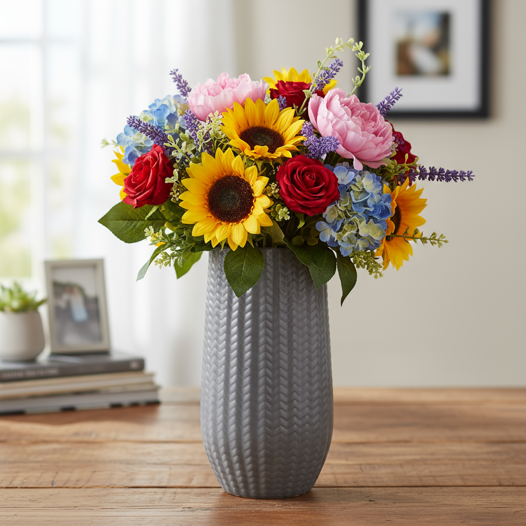 Sybil Ceramic Round Vase