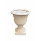 Fiberglass Pot with Aged Rustic Garden Urn Silhouette Beige