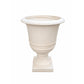 Fiberglass Pot with Aged Rustic Garden Urn Silhouette Beige