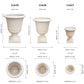 Nola Pedestal Urn Fiberglass Planter