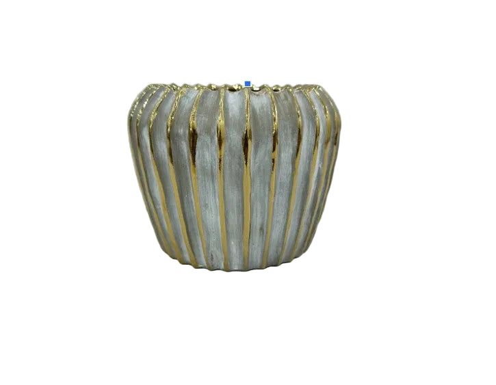Jaleh Ribbed Ceramic Pot