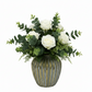Darice Ribbed Ceramic Decorative Vase