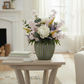 Darice Ribbed Ceramic Decorative Vase