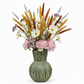 Farrin Ribbed Ceramic Decorative Vase