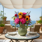 Farrin Ribbed Ceramic Decorative Vase