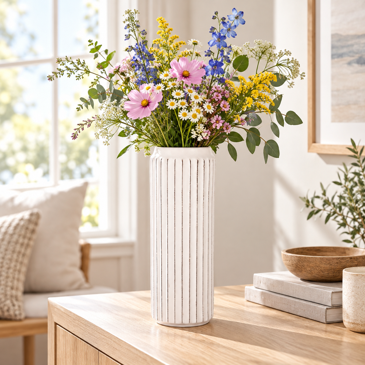 Jensen Corrugated Ceramic Vase