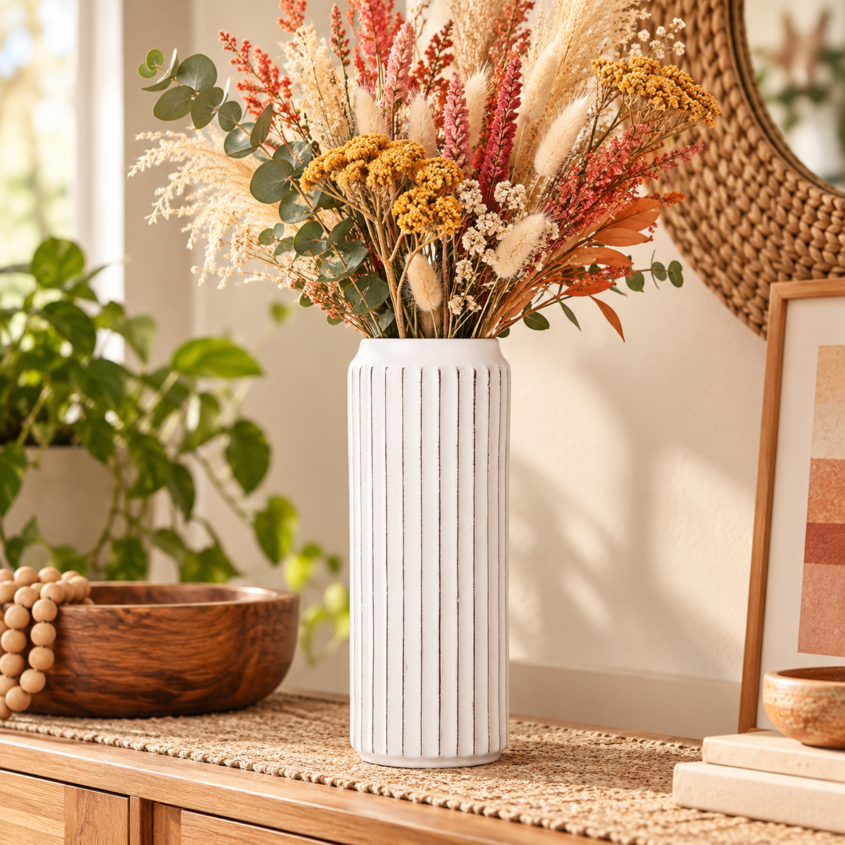 Jensen Corrugated Ceramic Vase