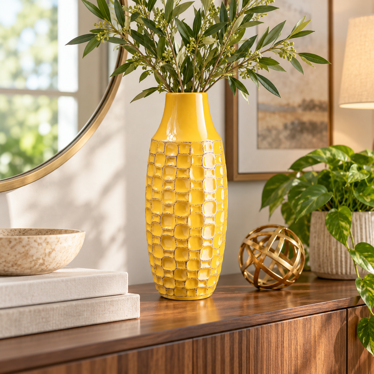 Ansel Abstract Pattern Ceramic Vase