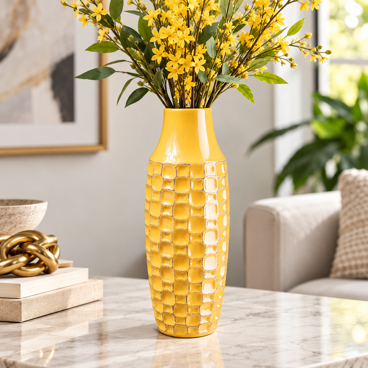 Ansel Abstract Pattern Ceramic Vase