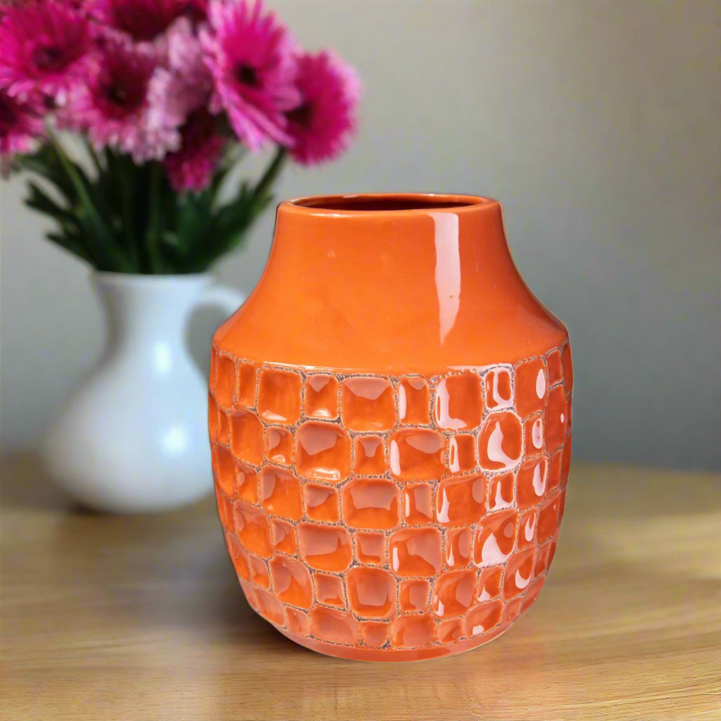 Marla Ceramic Round Vase