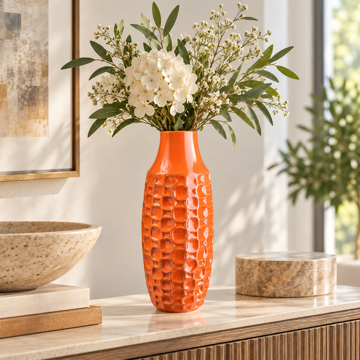 Ansel Abstract Pattern Ceramic Vase