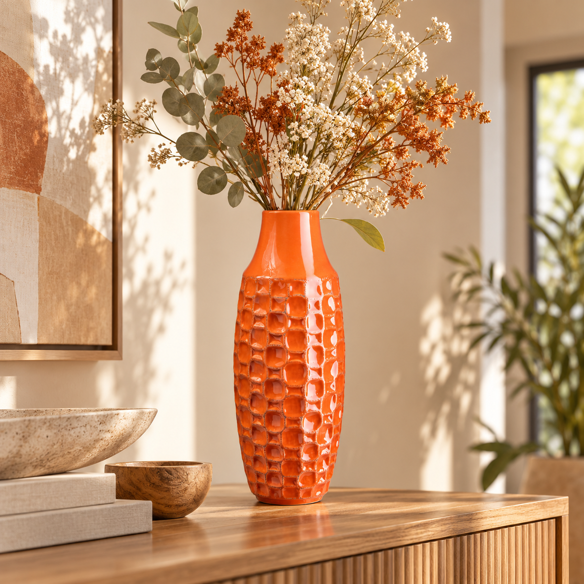 Ansel Abstract Pattern Ceramic Vase