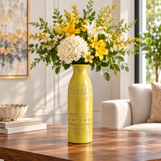 Marra Glossy Ceramic Vase