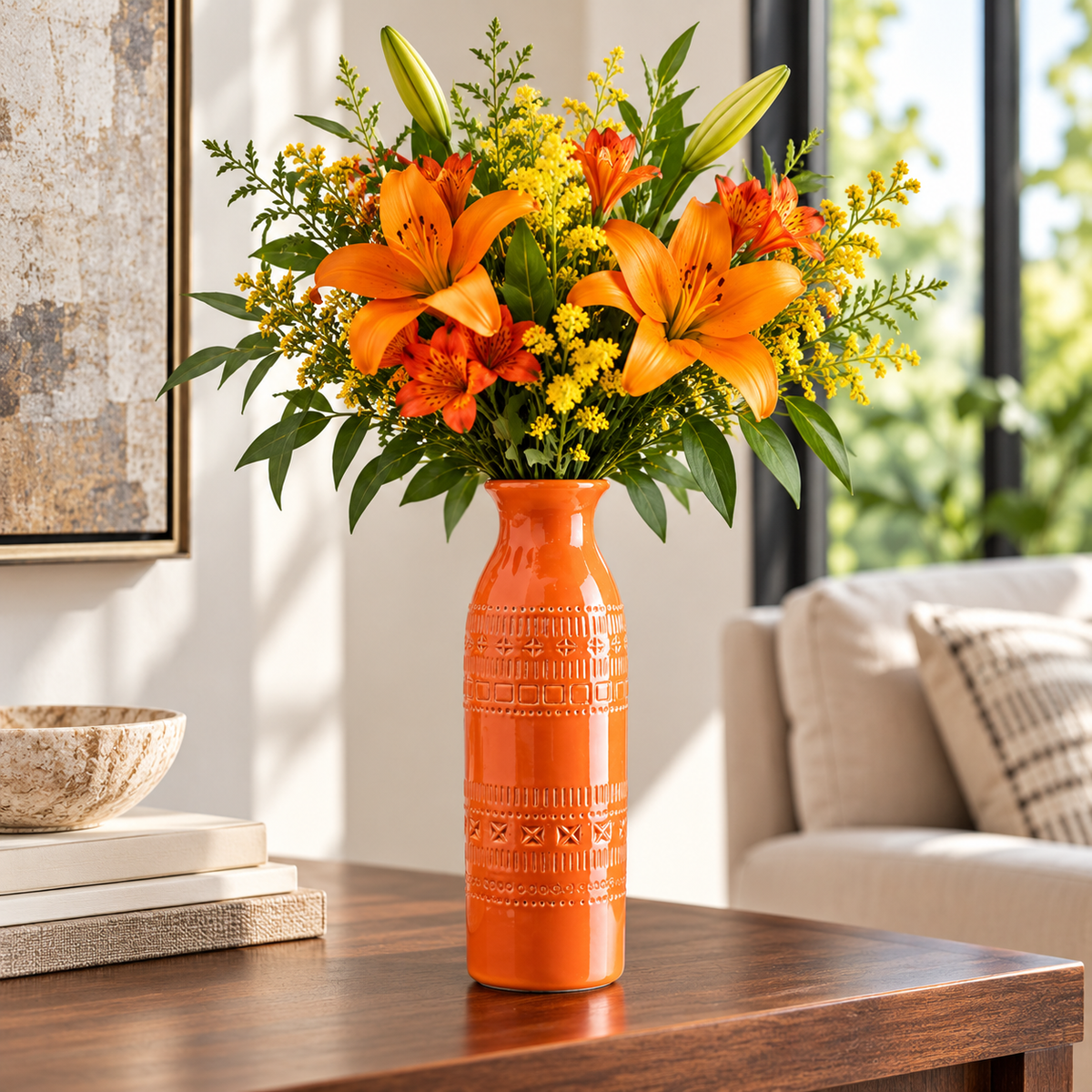 Marra Glossy Ceramic Vase