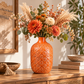 Faryn Distressed Diamond Pattern Vase