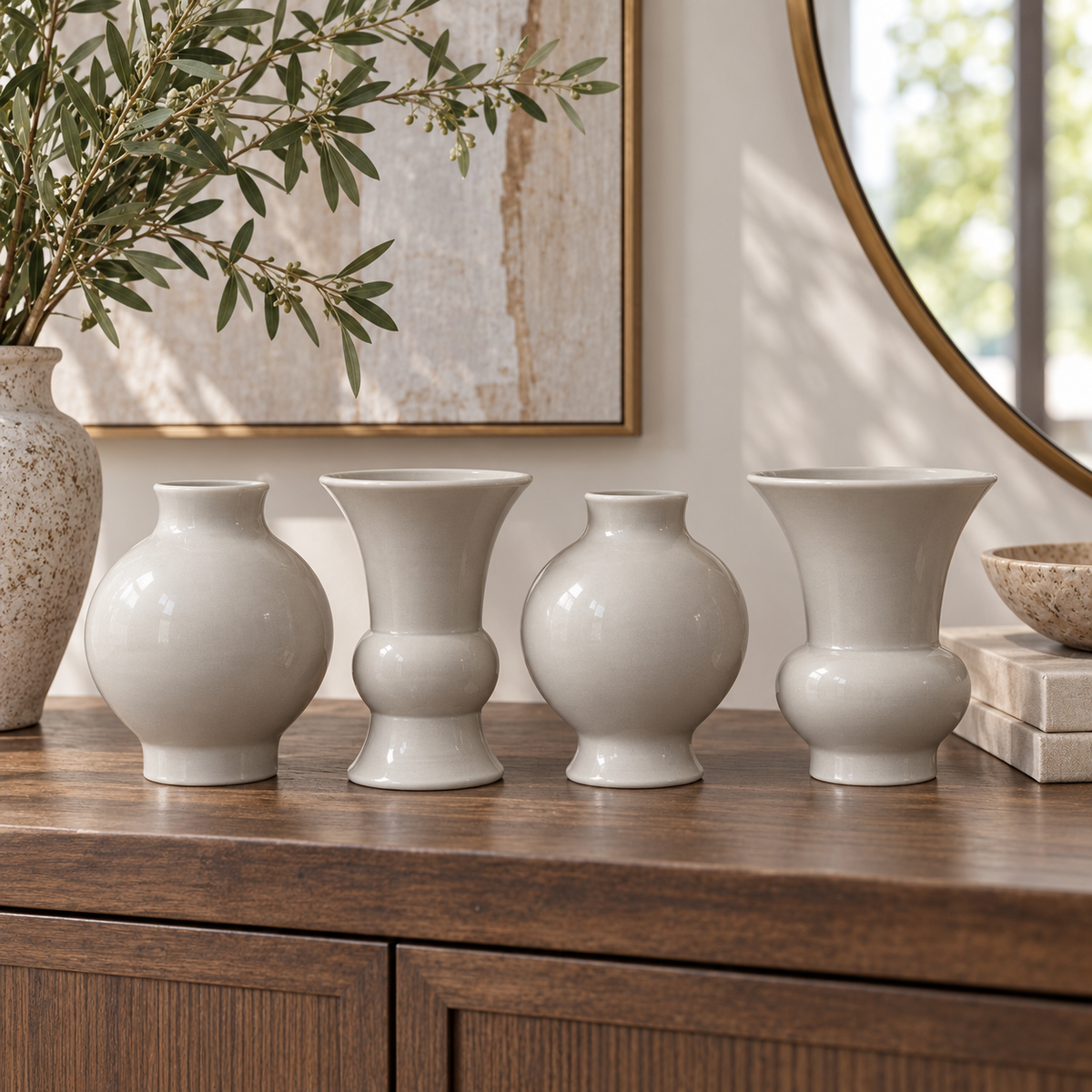Novara Bellied Vase Quartet