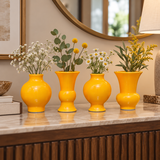 Novara Bellied Vase Quartet