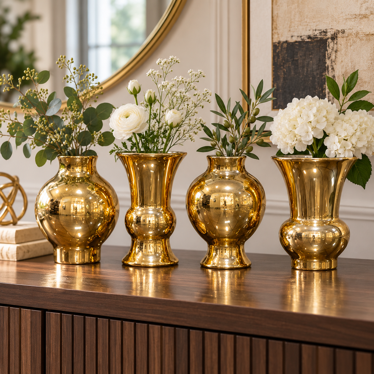Novara Bellied Vase Quartet