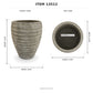 Zane Ribbed Cement Planter