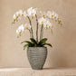 Olya Textured Barrel-Style Cement Planter
