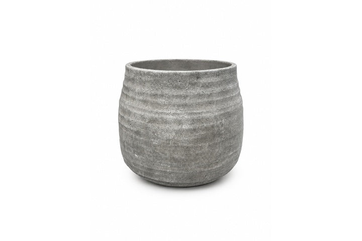 Larysa Ribbed Cement Planter