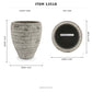 Olya Textured Barrel-Style Cement Planter