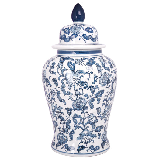 Madeleine Ceramic Round Bellied Ginger/Temple Jar