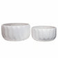 Haisley Oval Pattern Ceramic Pots (Set of 2)