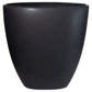 Ceramic oval pot with a matte white finish
