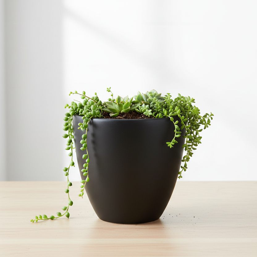 Ezrah Oval Ceramic Planter