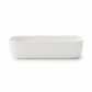 Black rectangular object on a white background