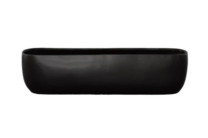 Ceramic Low Oval Wide Opening Pot Matte Finish-6.00"H