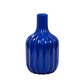 Leila Ceramic Bottle Vase with Embossed Column Design